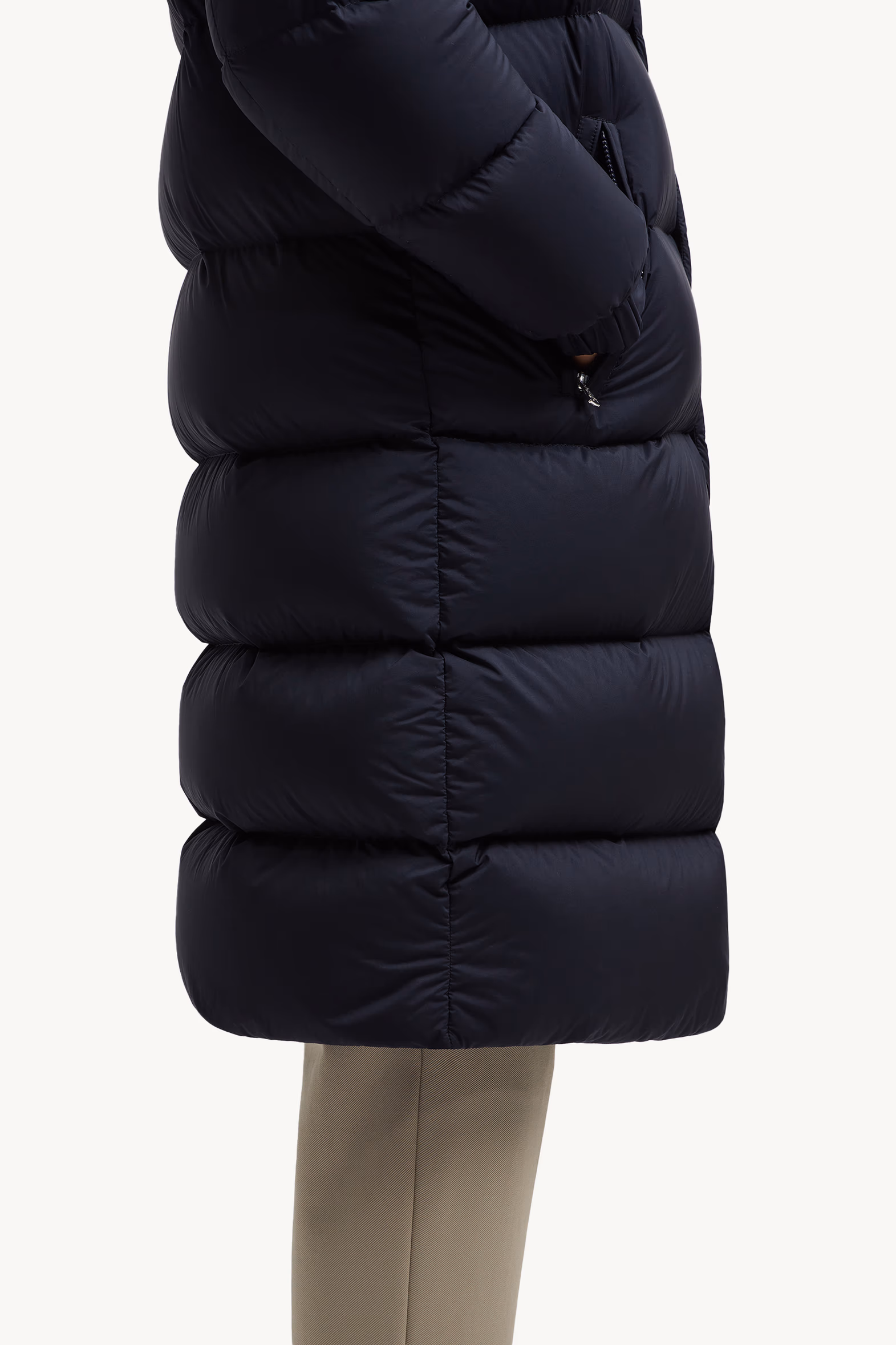 Doudoune longue Hanoverian à capuche Hommes Bleu Nuit Moncler 6